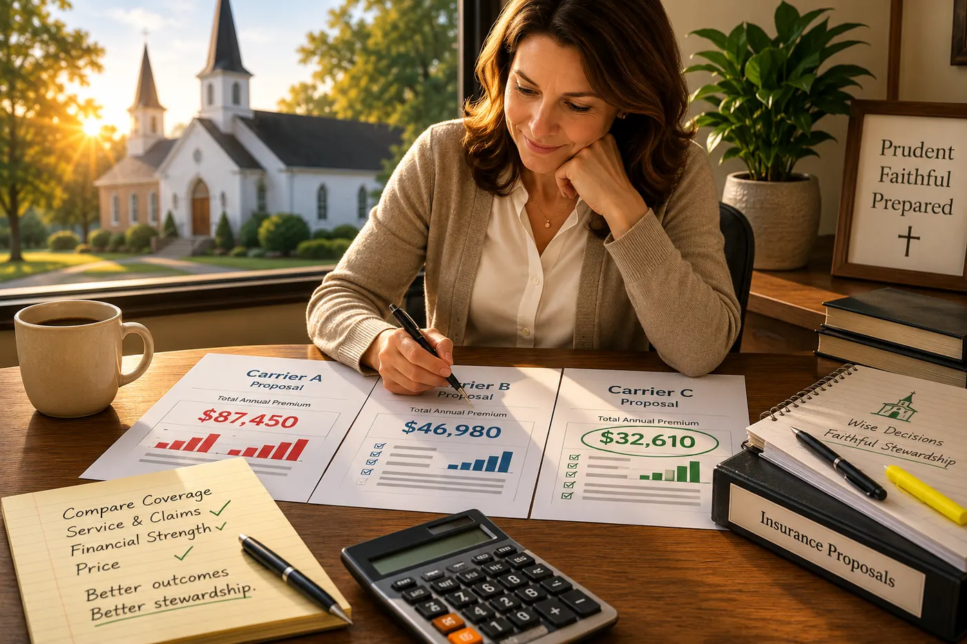 A single insurance quote on a desk, waiting to be compared